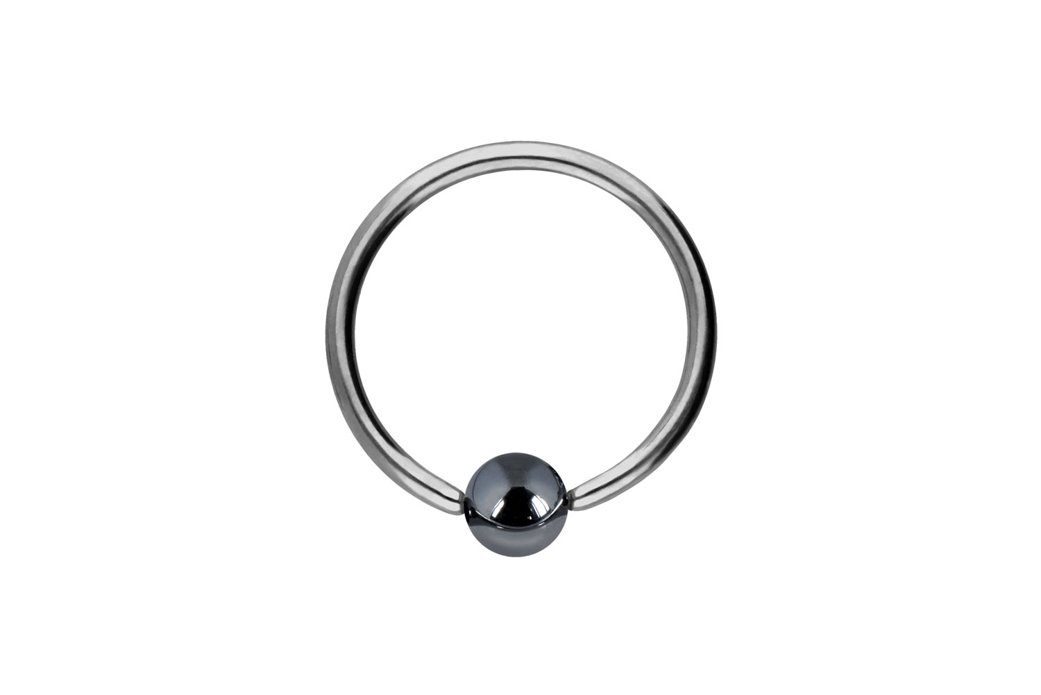 Titan Klemmkugelring Piercing HÄMATITKUGEL ++SALE++